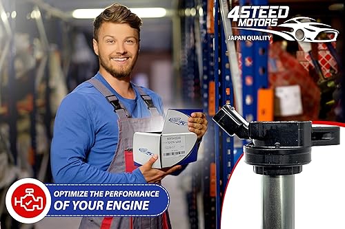 Miniatura 8 de Juego de 4 bobinas de encendido con bujías para Toyota Corolla Matrix Prius Scion IM Scion XD Lexus CT200H y más reemplazan # UF-596, UF-619,