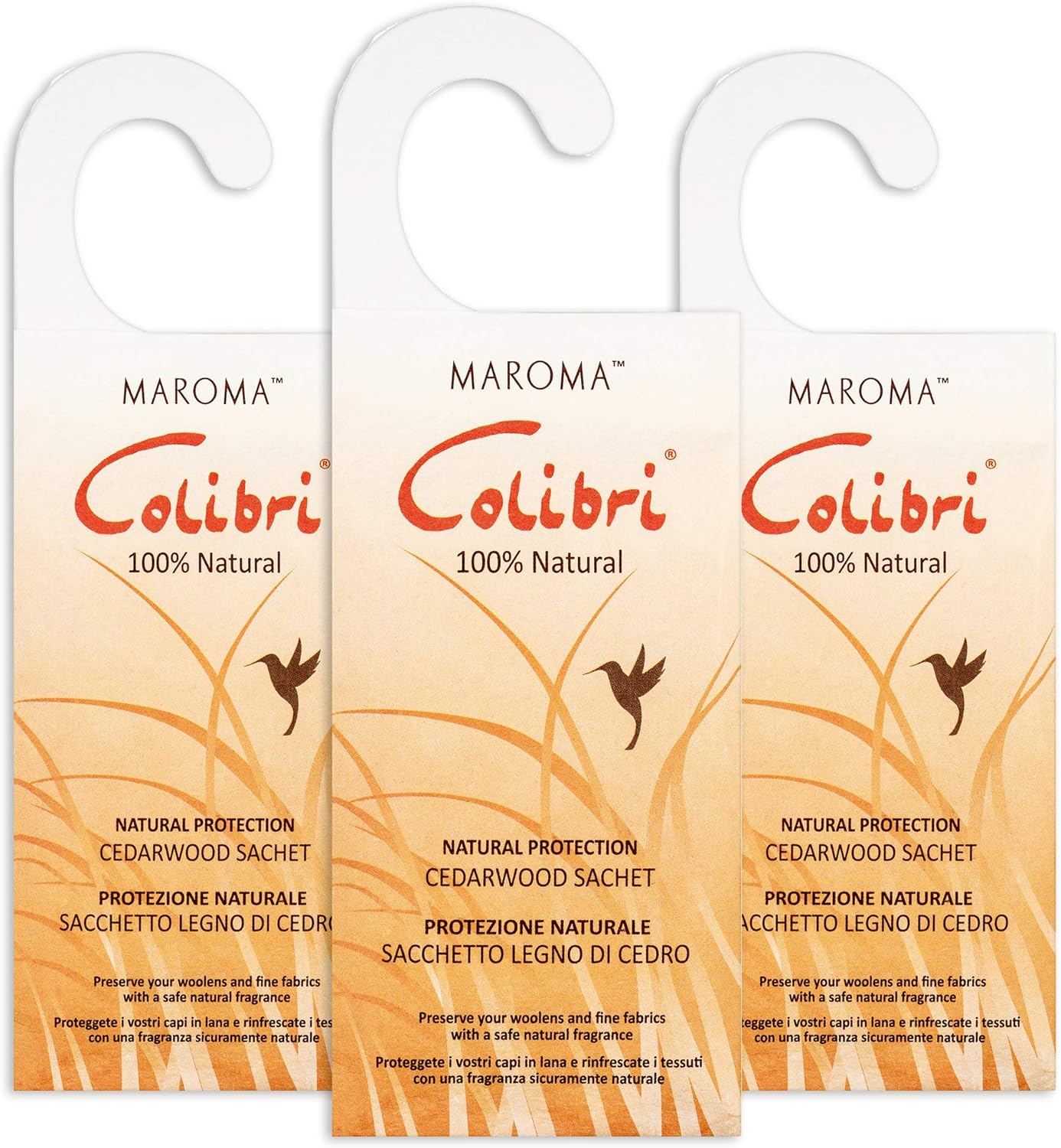 3 Hanging Anti Moth Cedar Sachets Natural Cedar Wood Natural Moth