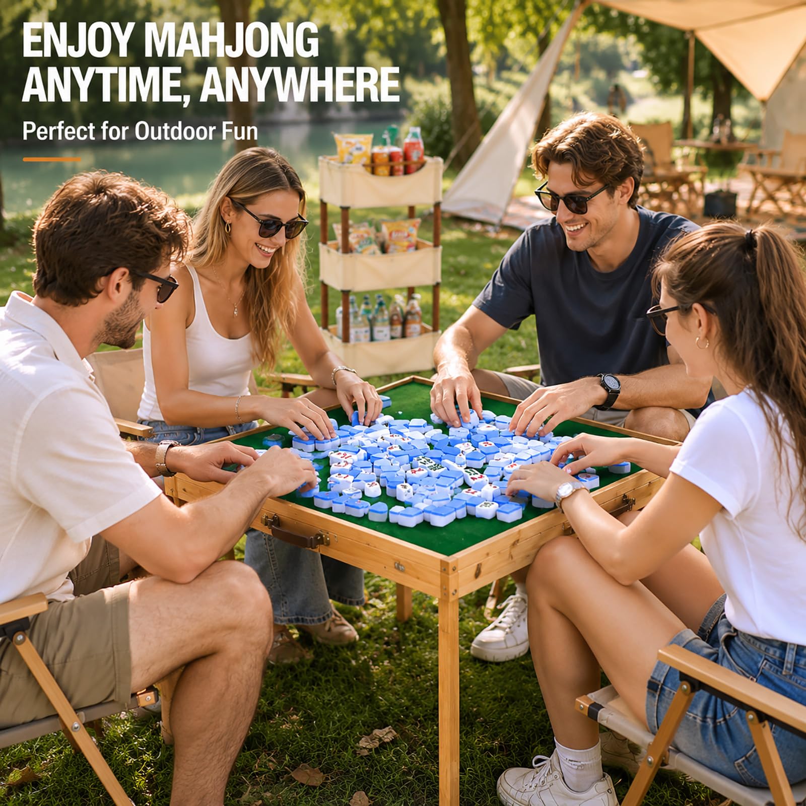Ideal für Camping, Kartenspiele, Gesellschaftsspiele und Spieleabende