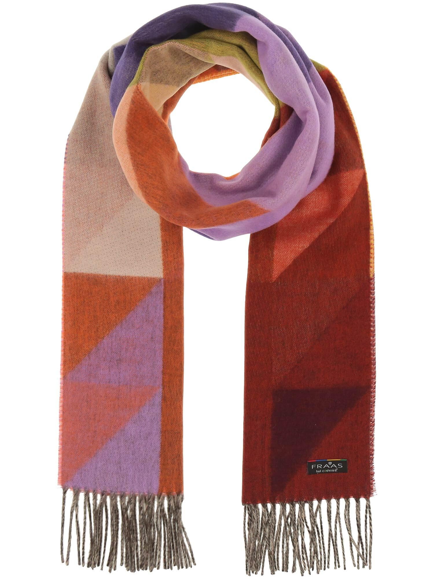 FRAAS Cashmink Schal 44 x 200 cm - Weicher als Kaschmir - Made in Germany - Schal mit graphischem Muster für Damen - Perfekt für Herbst und Winter