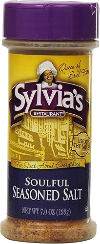 Sylvia's Soulful - Sal sazonada, recipientes de 7 onzas (paquete de 12)