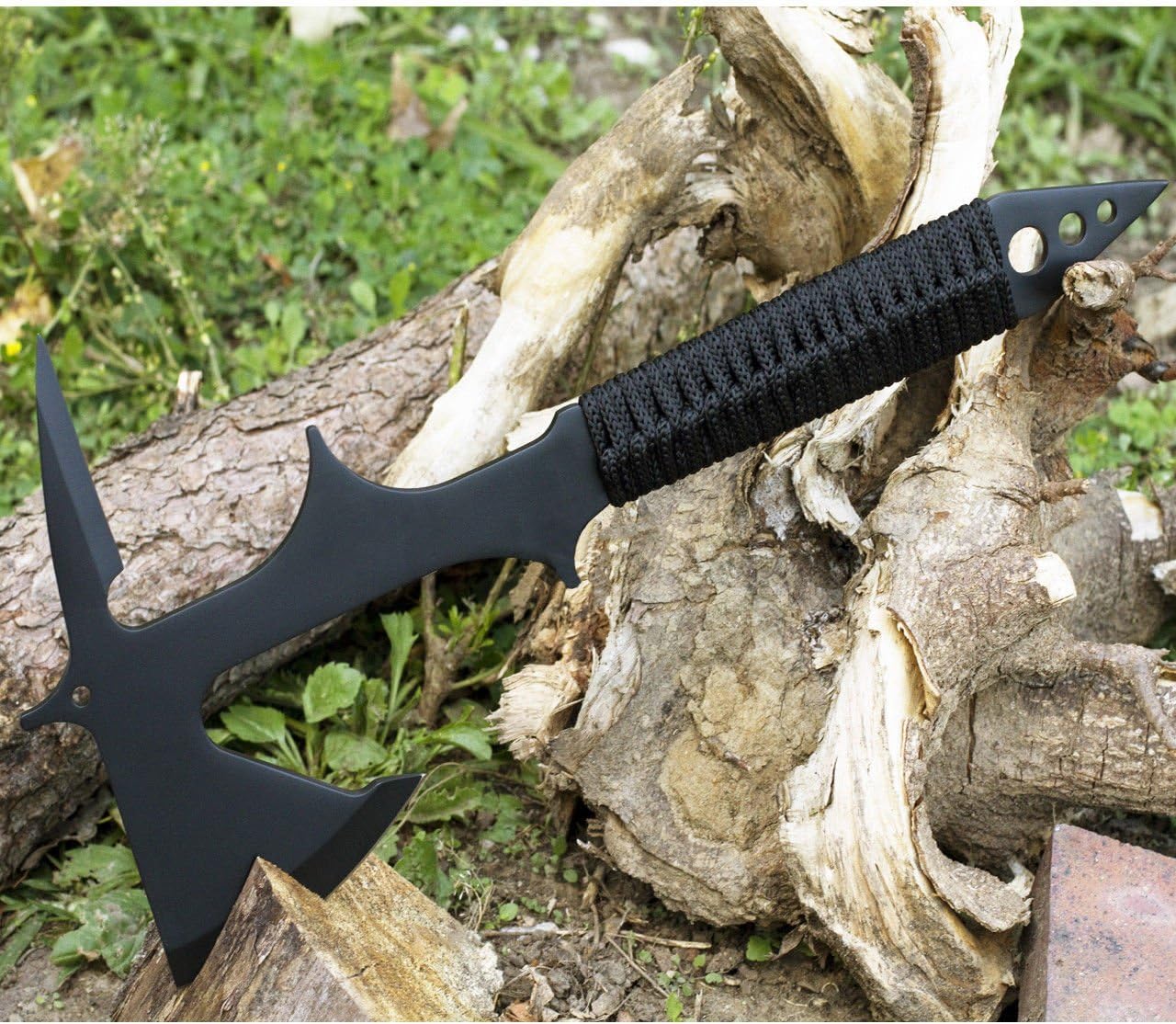 15" Black Ronin Survival Tactical Throwing Tomahawk Axe Hatchet Knife Hawk New