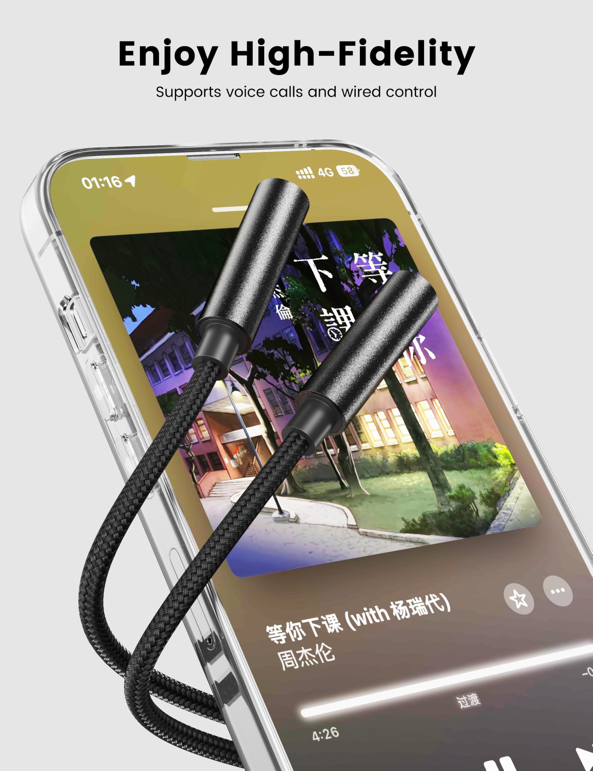 Kopfhöreradapter Typ C auf Dual 3,5 mm Buchse, USB C auf Dual Buchse Aux Y-Buchse, Kopfhörer-Splitter, Aux auf USB C für Galaxy S24/23 Ultra, Pixel 7 6, iPad Pro, iPhone 15 Pro Max/Plus, Schwarz