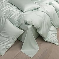 Vista 96 de MooMee Queen Duvet Cover Set, 100% Extra Long Staple Cotton 600 Thread Count Sateen Silky Soft Breathable Durable Luxury Hotel Quality Bedding Set