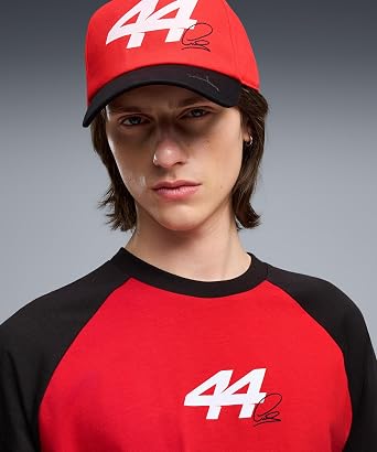 PUMA Scuderia Ferrari F1 Mens Lewis Hamilton Drivers T-Shirt - Red