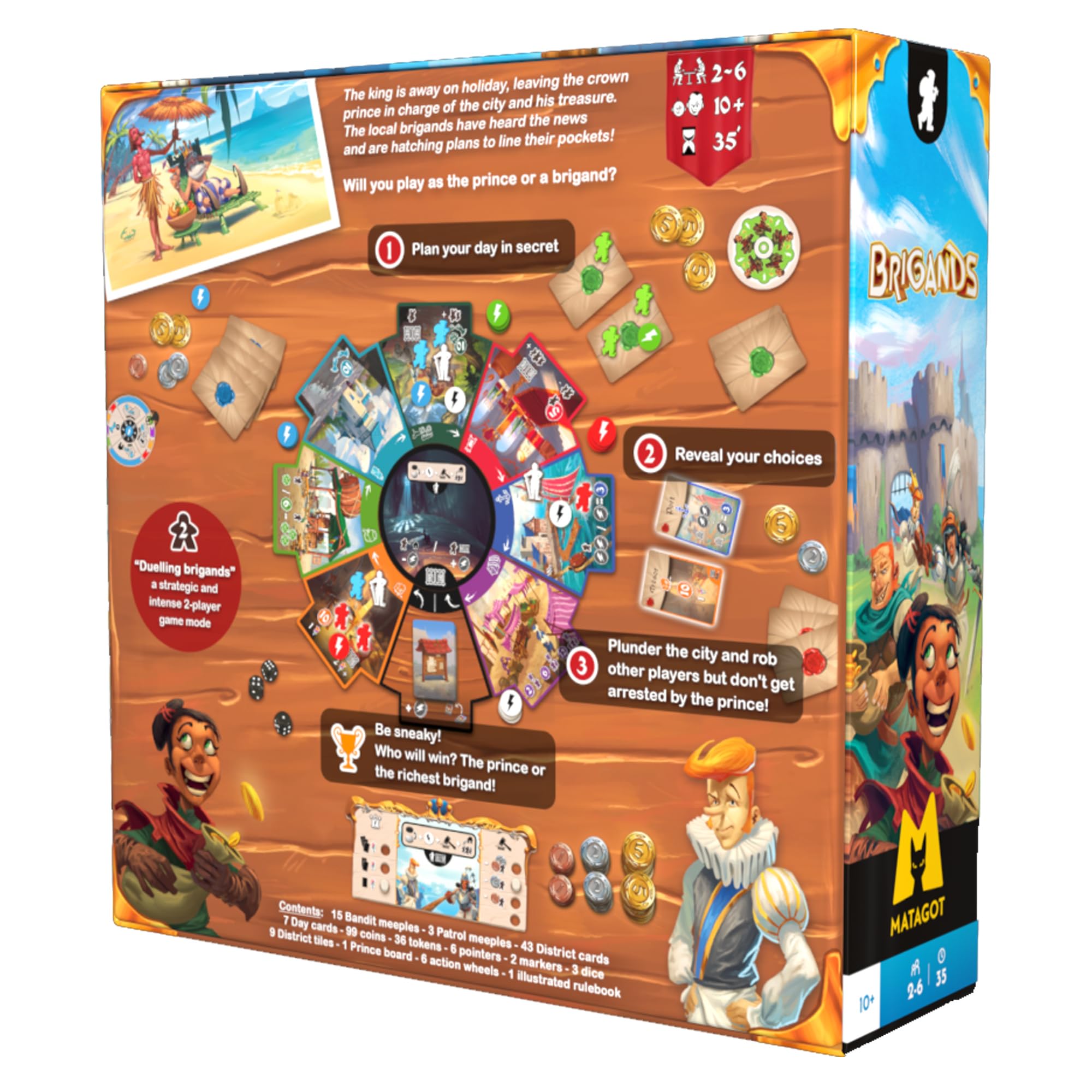 Amazon | Matagot Brigands ボードゲーム - スリリングな強盗とハイ