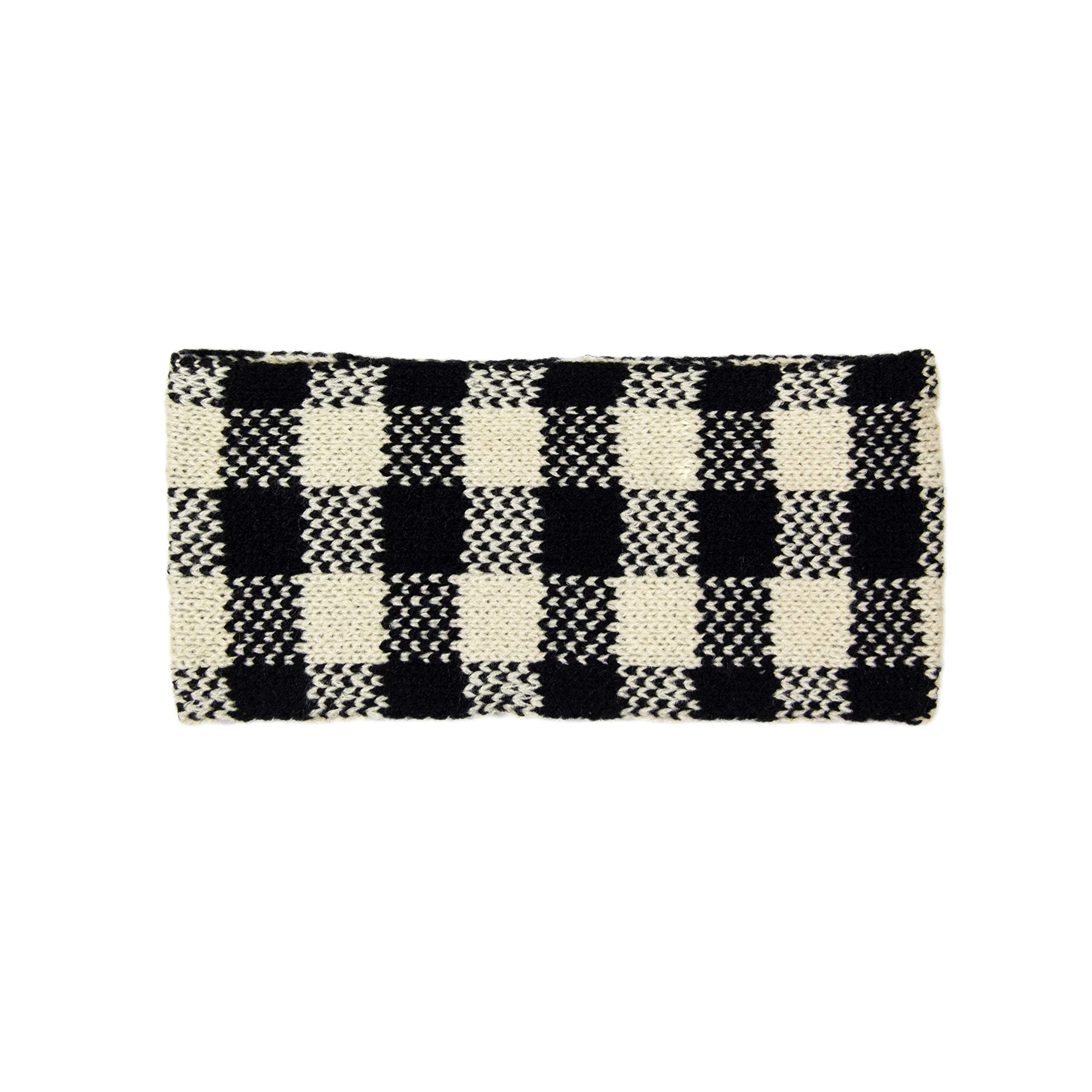 Black and White Checker Knit Headband Crochet Checkerboard Headband Tutorial - Beginners Friendly  main image 3