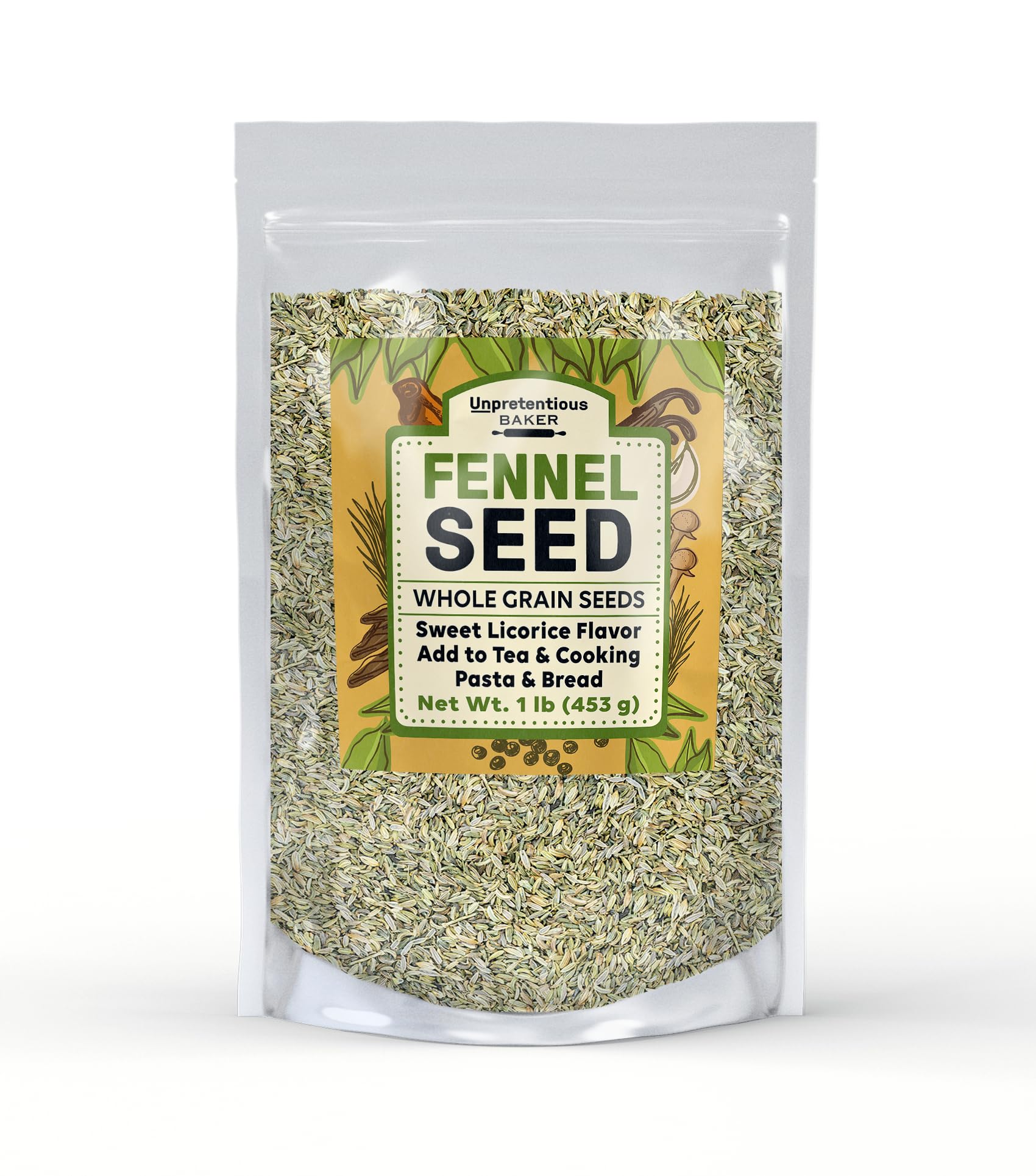 Amazon.com : Unpretentious Fennel Seeds (1 lb) Whole Seeds, Use in