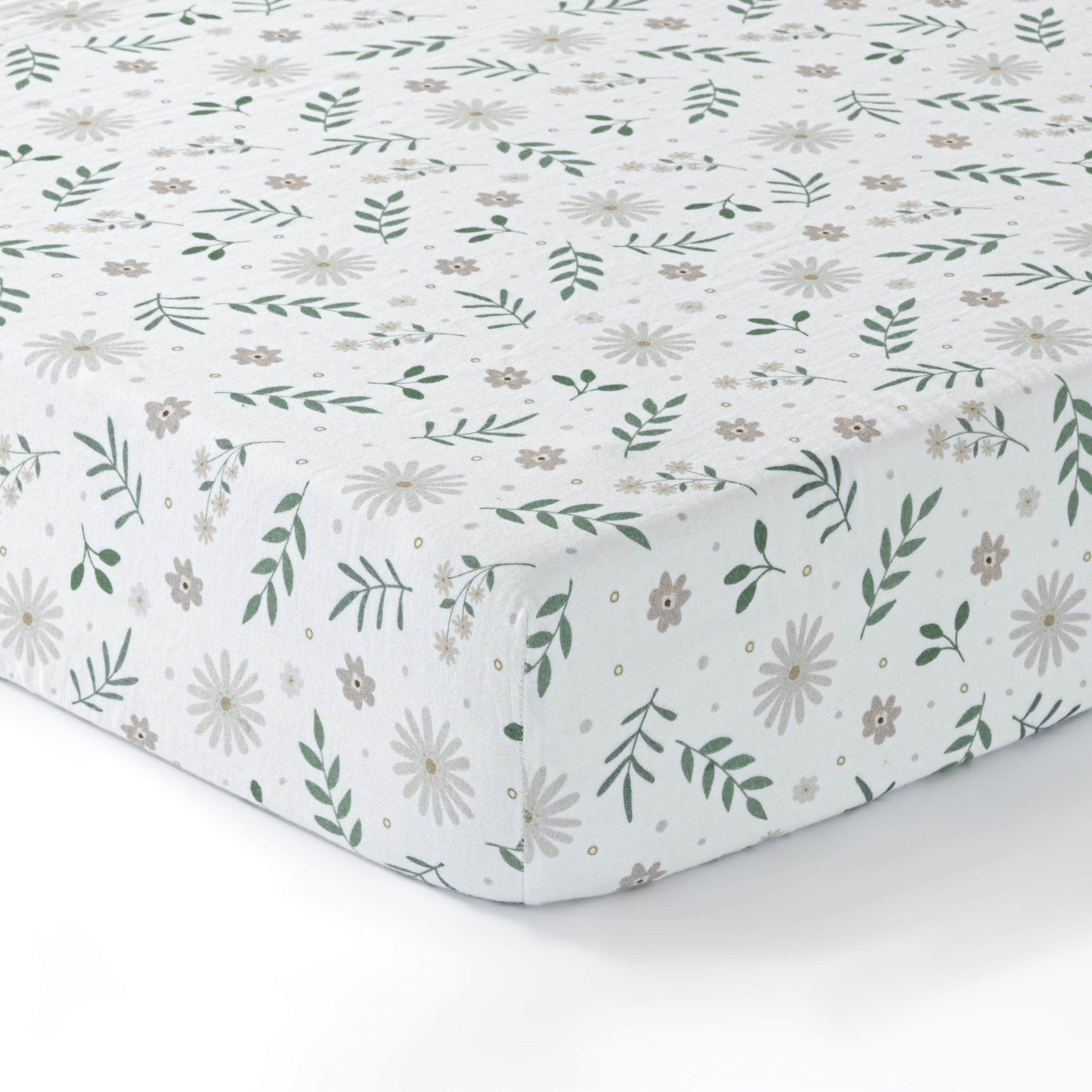 Dreamology Muslin Crib Sheet for Boys, Girls, 1-Pack, 100% Cotton Crib Sheets Fitted for Standard Cribs and Toddler Beds, Toddler Bed Sheets, 28x52