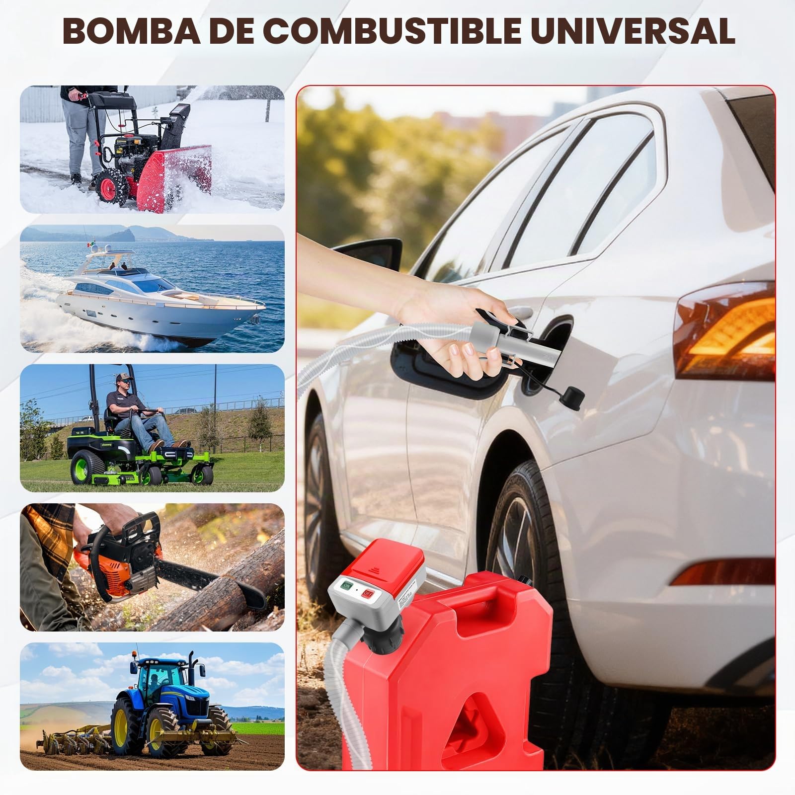 Bomba de Transferencia de Combustible Eléctrica 12V Bomba de Gasolina
