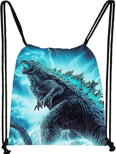 Miniatura 2 de Leimozz Godzilla - Juego de regalos de bolsa con cordón suministros de recuerdos de fiesta de cumpleaños incluyendo bolsa de cordón pasadores de