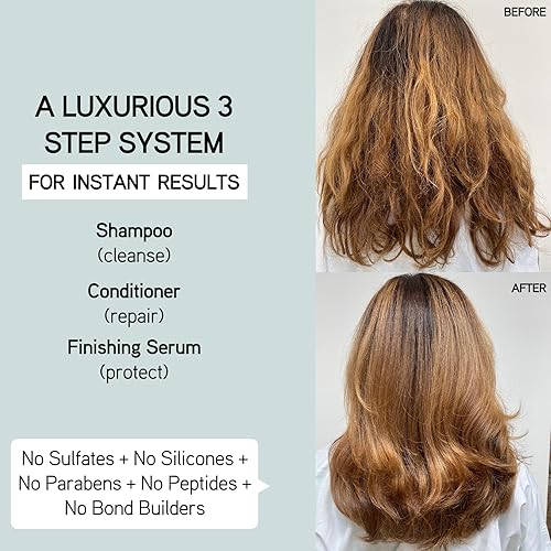 Miniatura 3 de Iles Formula The Minis tamaños de viaje exclusivos para limpiar + reparar + proteger todo tipo de cabello champú + acondicionador + suero de