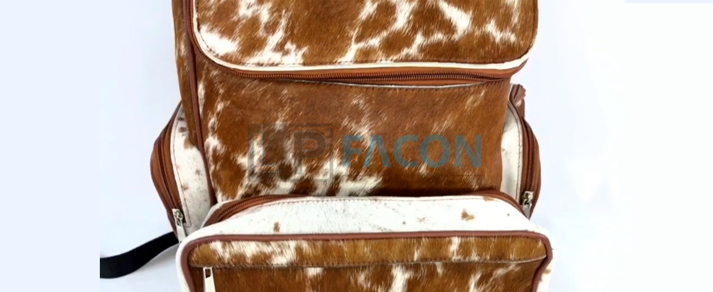 Amazon.com: LP-FACON Western Cowhide Leather Diaper Backpack 