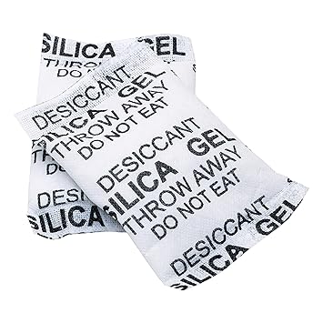 Elysian Orignal Silica Gel Desiccant Packets 5 Gram Silica Pouch(Pack of 200 Gram) - for Moisture Absorb - Protects Cameras, Lenses, Mobile Phones, Electronics, Jewellery.