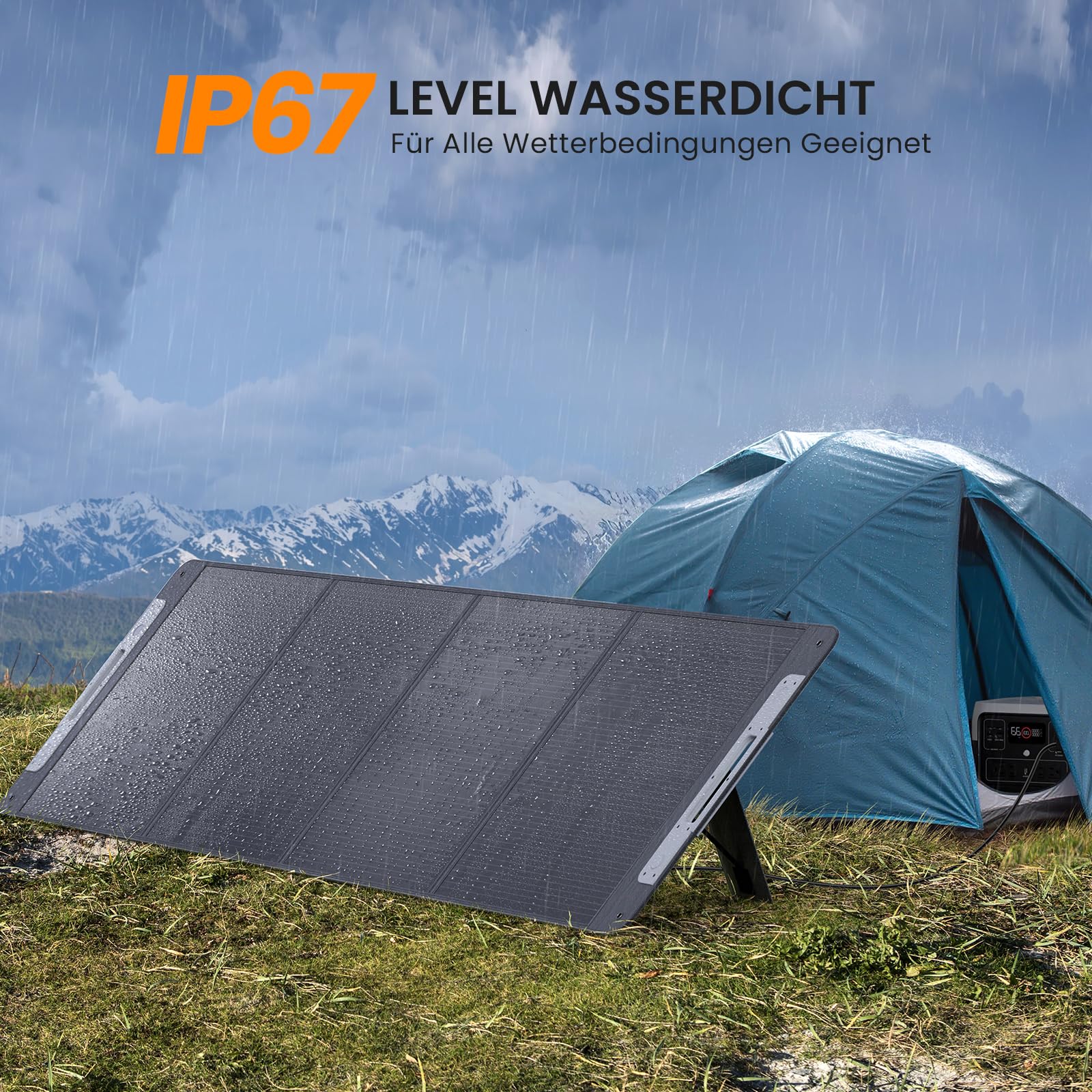 220W 19.8V Tragbares Solarpanel,N-Type 16BB Faltbar Monokristalline Solarmodule für Tragbare Powerstation,Photovoltaik Modul Solaranlage für Outdoor Garten Balkon Wohnwagen Camping