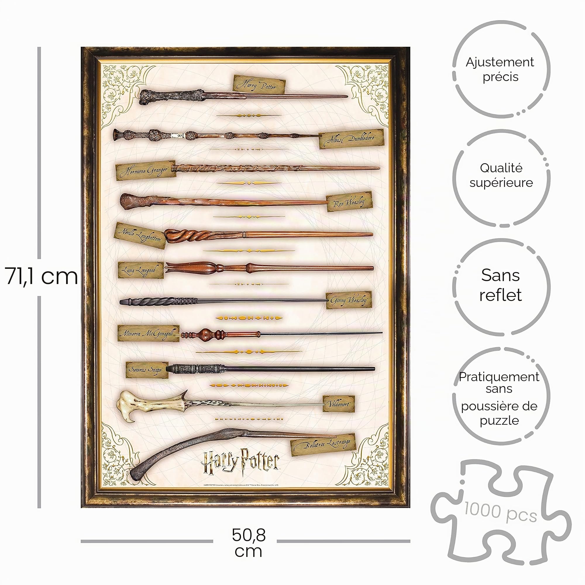 HARRY POTTER- Puzzle, 65345, Blanc