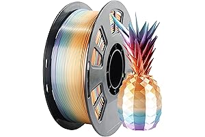 Silk Shining Fast Color Change Orange Red Multicolor Rainbow TTY3D PLA Filament...