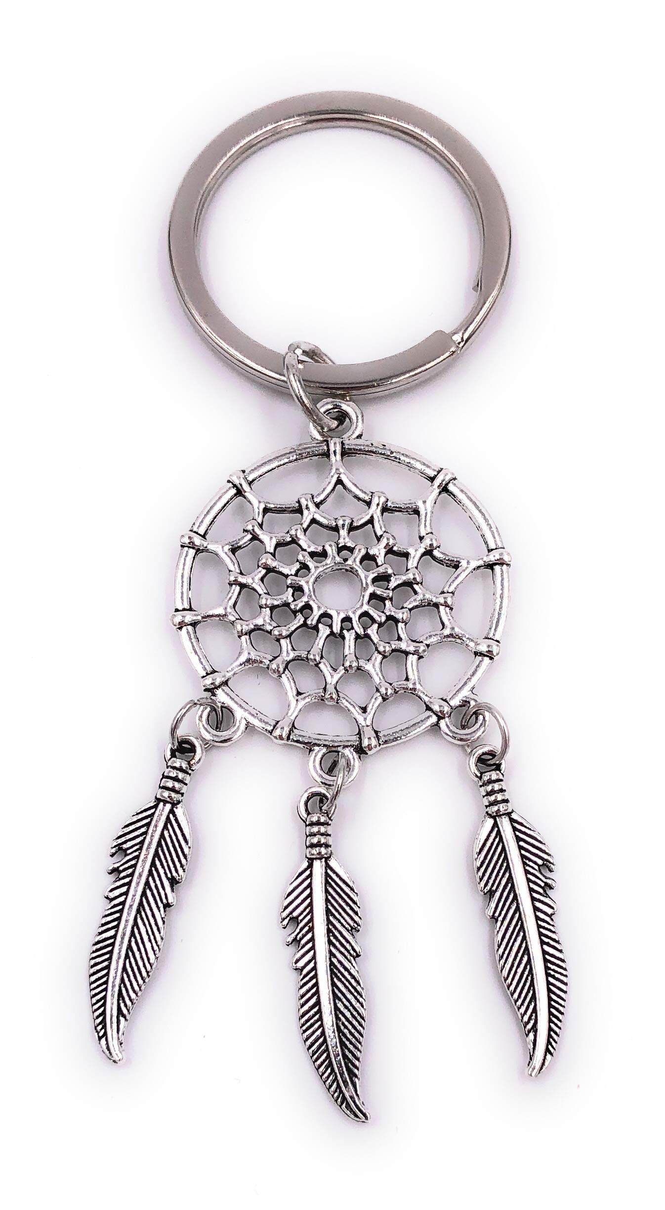 H-Customs Traumfänger Dreamcatcher Keychain Silver Metal Pendant