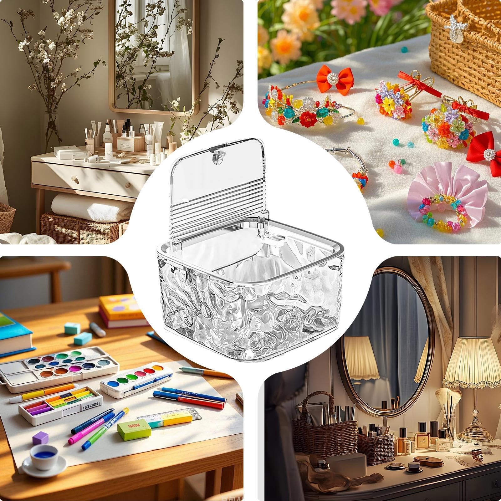 Aufbewahrungsbox für Haarspangen, Reise-Haarnadel-Halter, multifunktionaler Organizer für Krawatten, Kosmetik, Geschäftsreisen, Zuhause Küche, Haushalt & Wohnen