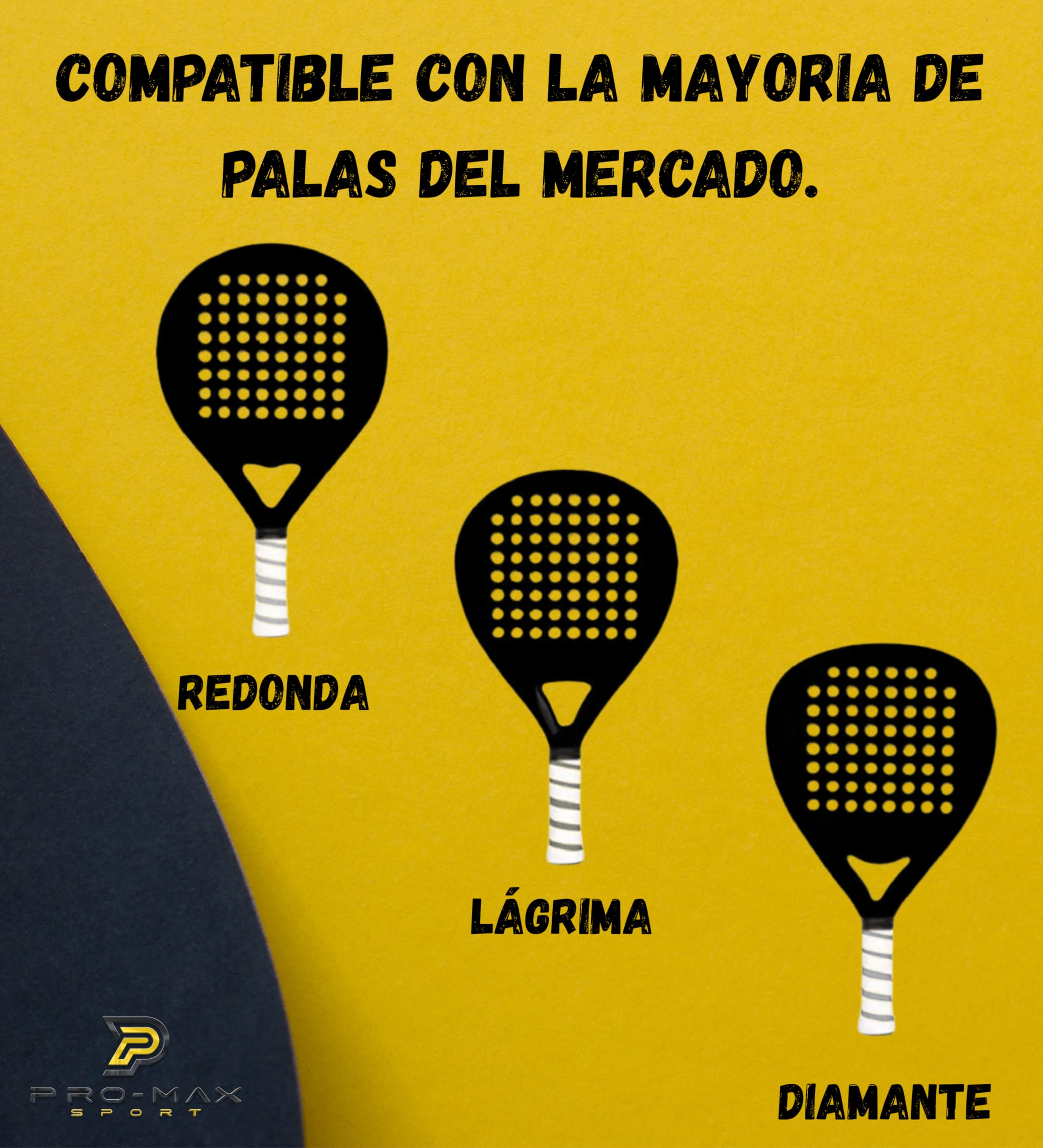 Protector Transparente Rugoso Pala Pádel sin Arruga Central Pack 2 Unidades Alta Durabilidad