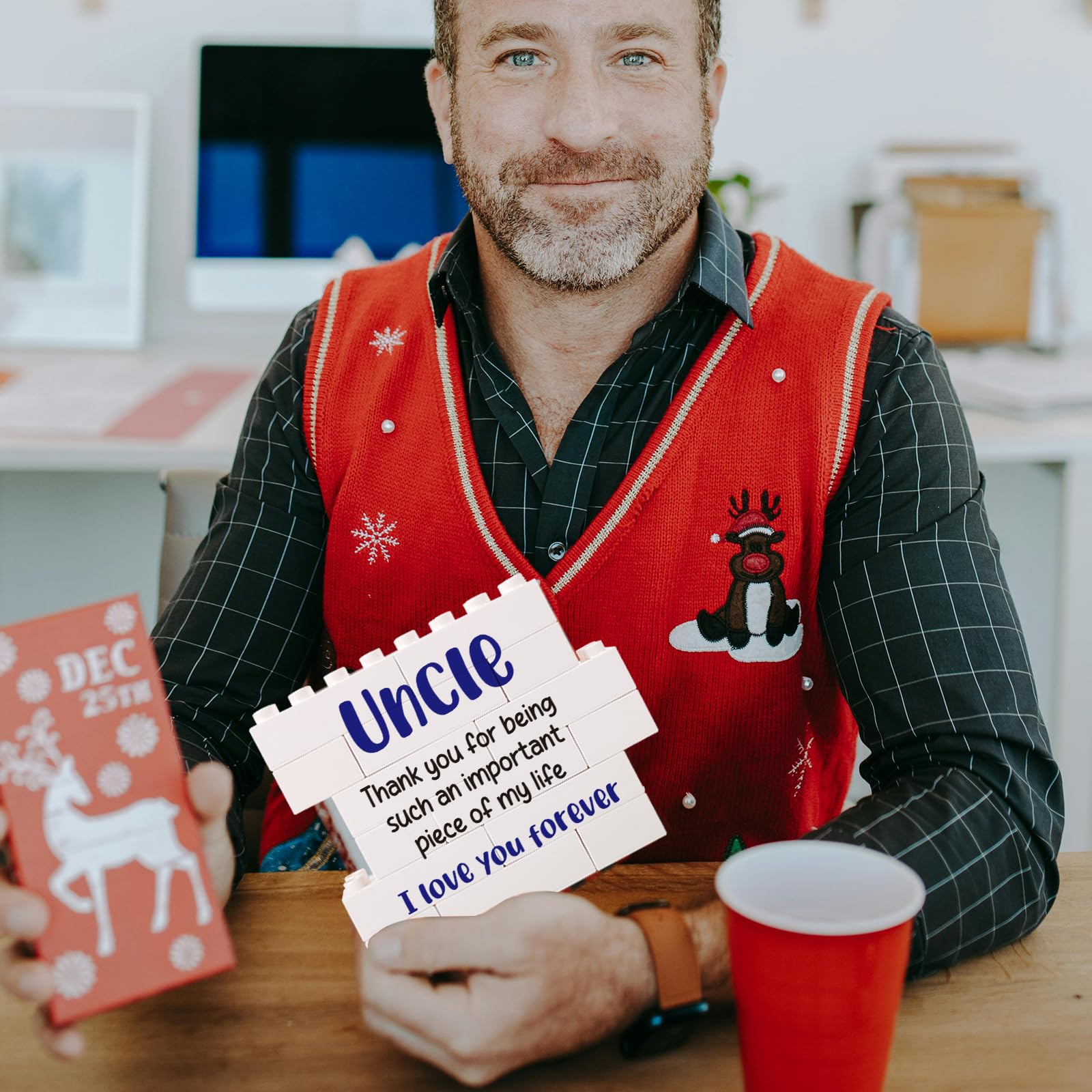 Gifts for Uncle from Niece Nephew, birthday Gifts for Uncle from Niece Nephew, gifts for Uncle Birthday from Niece Nephew, desktop decorative Sign