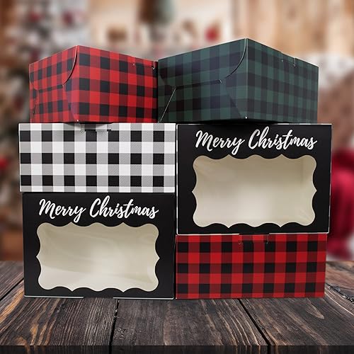 Miniatura 39 de Perfect Occasion Cajas de galletas de lunares, paquete de 12 unidades, cajas de galletas de lunares pastel con ventana, para Pascua, cumpleaños