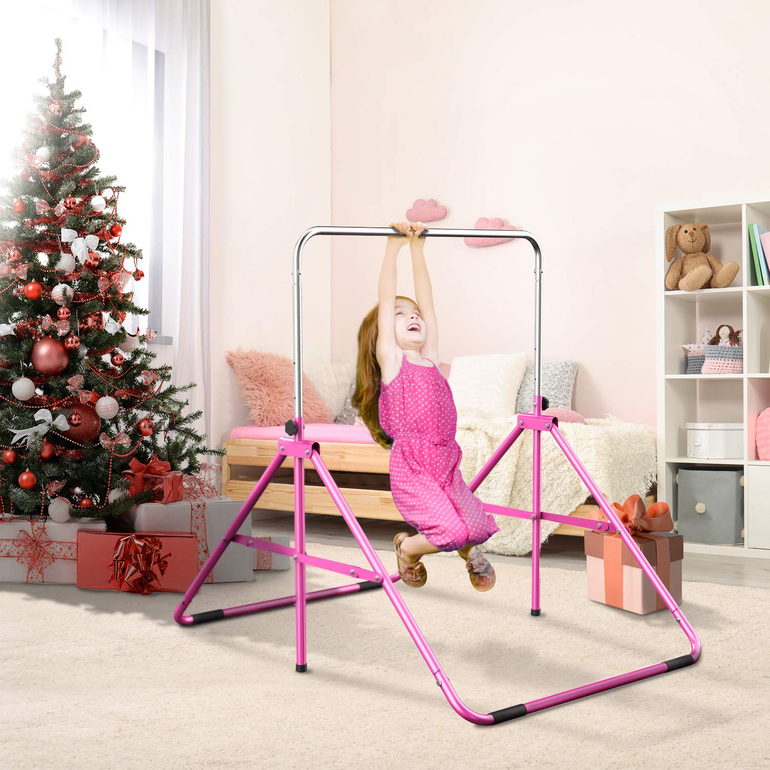 Gymbarpro Gymnastics Bars for Kids, Adjustable Horizontal Bar, Junior