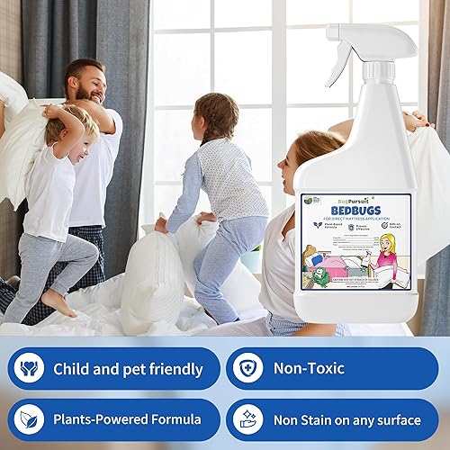 Miniatura 5 de Aerosol natural y eficaz para muebles y ropa de cama, colchón, no mancha y seguro para mascotas, 100% a base de plantas USDA