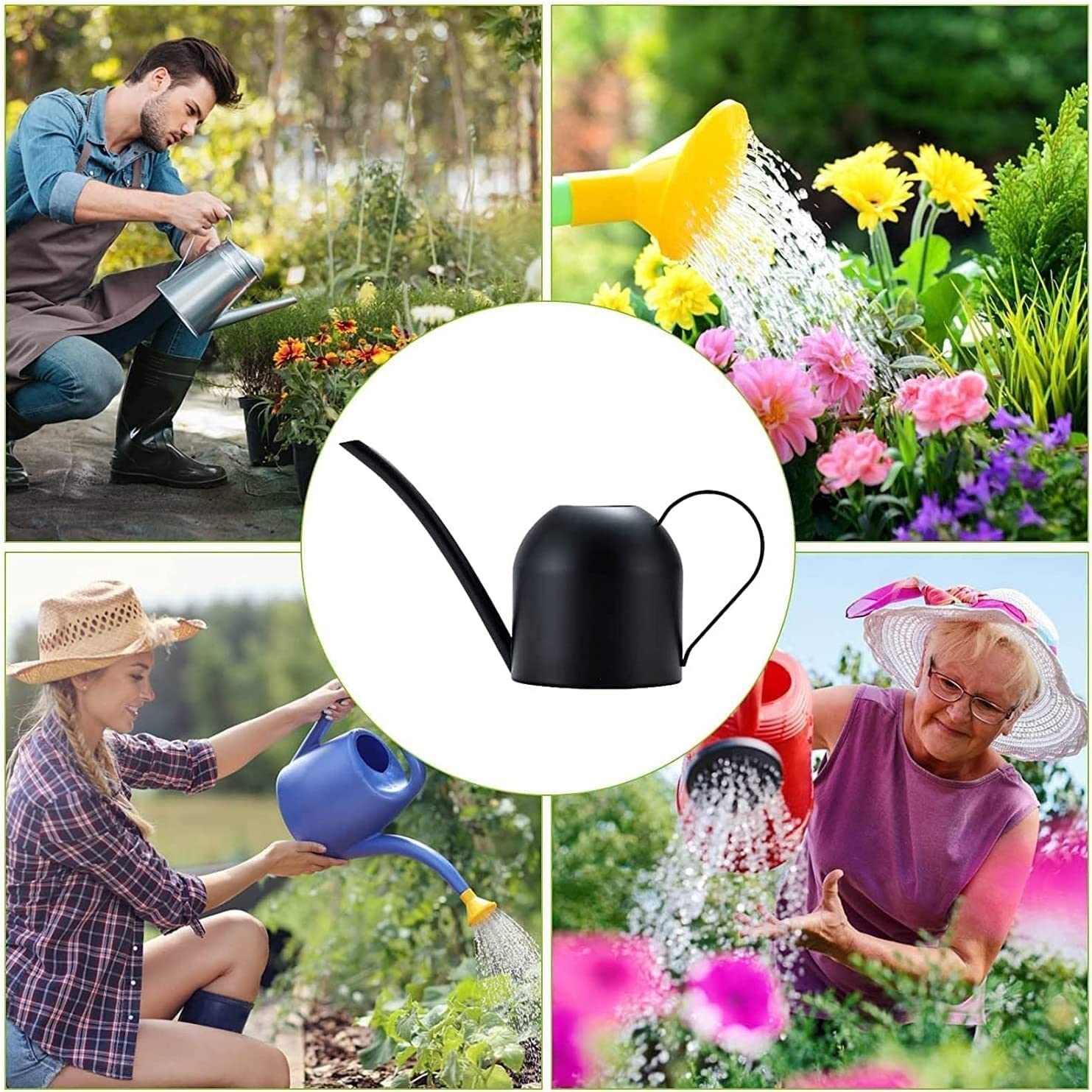 Gießkanne Edelstahl-Gießkanne Moderne Gießkanne Mit Langem Ausguss Für Einfaches Gießen Gartenarbeit
