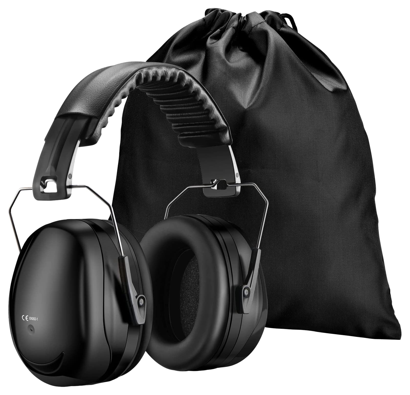 CGZZ Hearing Protection, Safety Earmuffs, for Hearing Protection, Noise Reduction, Sleeping, Black