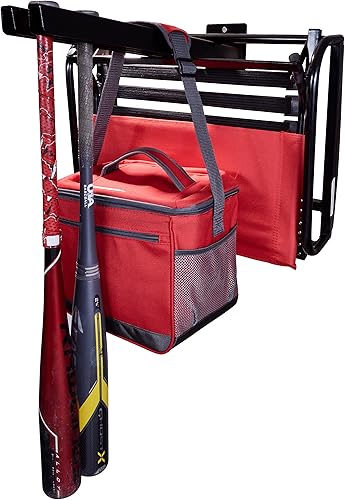 Miniatura 3 de Authentik Herramienta de montaje en la pared para garaje, jardín, césped y patio, gancho de almacenamiento y organización de acero resistente, 20 x