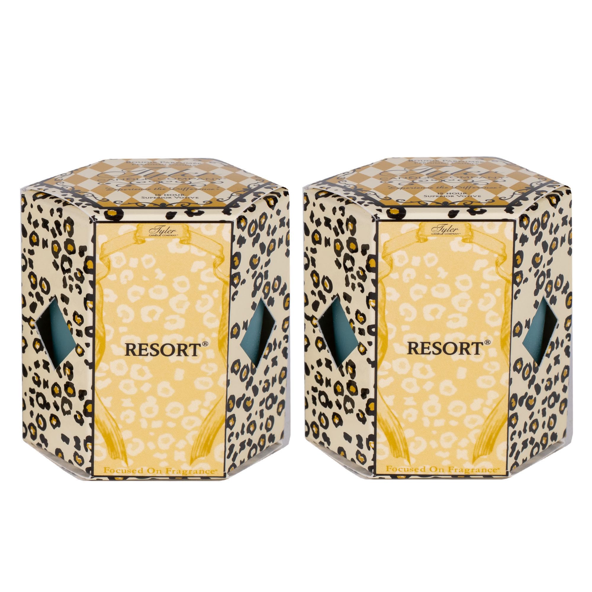 Tyler Candle Company 16187 Resort 2 Ounce Boxed Votive Candle, Pack of 2