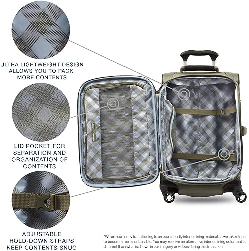 Miniatura 4 de Travelpro Maxlite - Maleta con ruedas giratorias extensible 5 lados suaves Verde pizarra 401176106