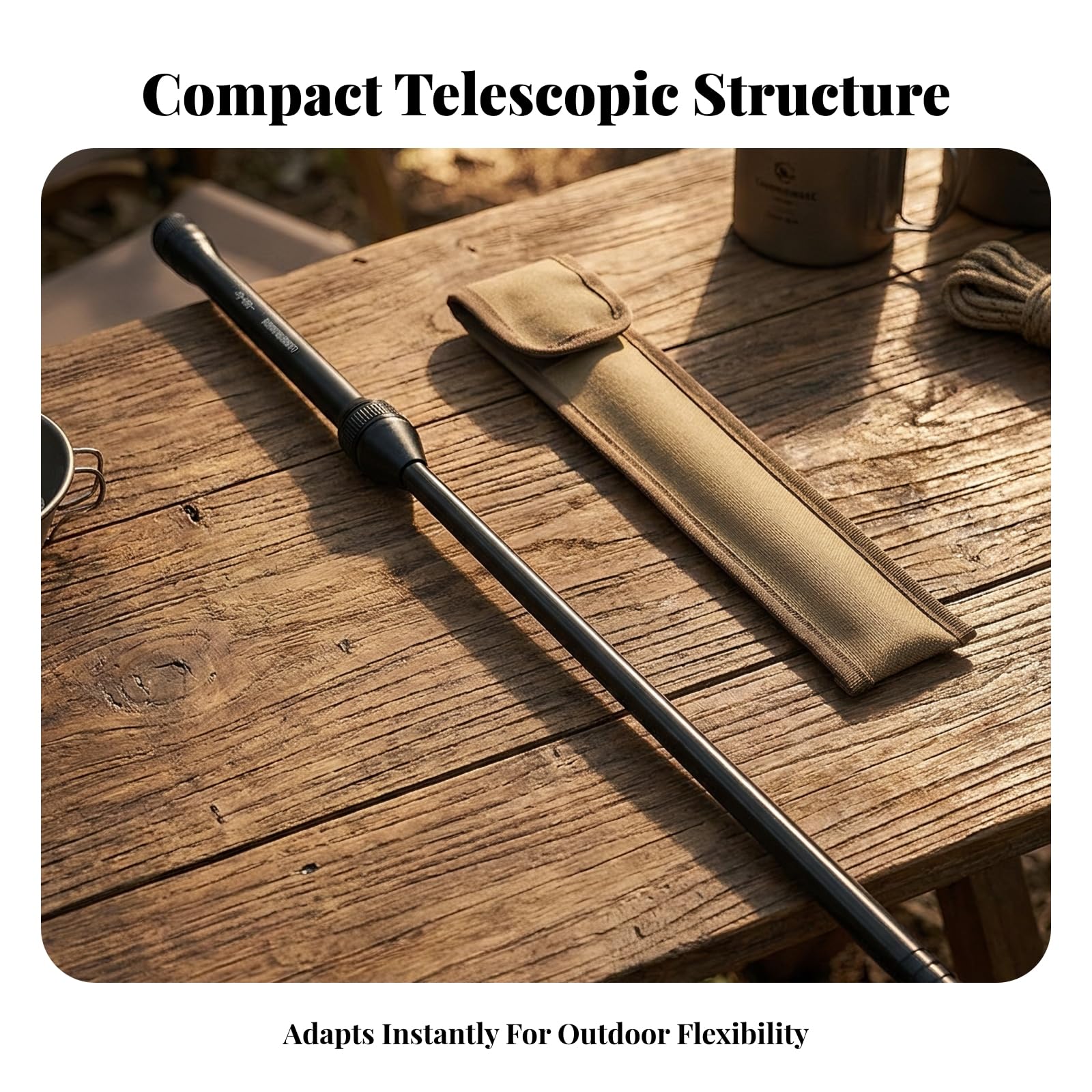 Tube à Souffler le Feu Compact | Alliage D'aluminium Léger, Soufflet, pour Camping, Barbecue, Randonneurs