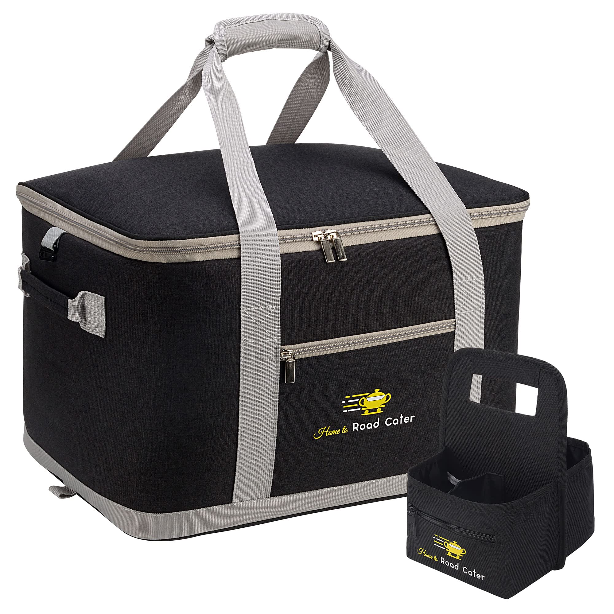 Buy Home to Road Cater Insulated Food Delivery Bag with Drink Holder
