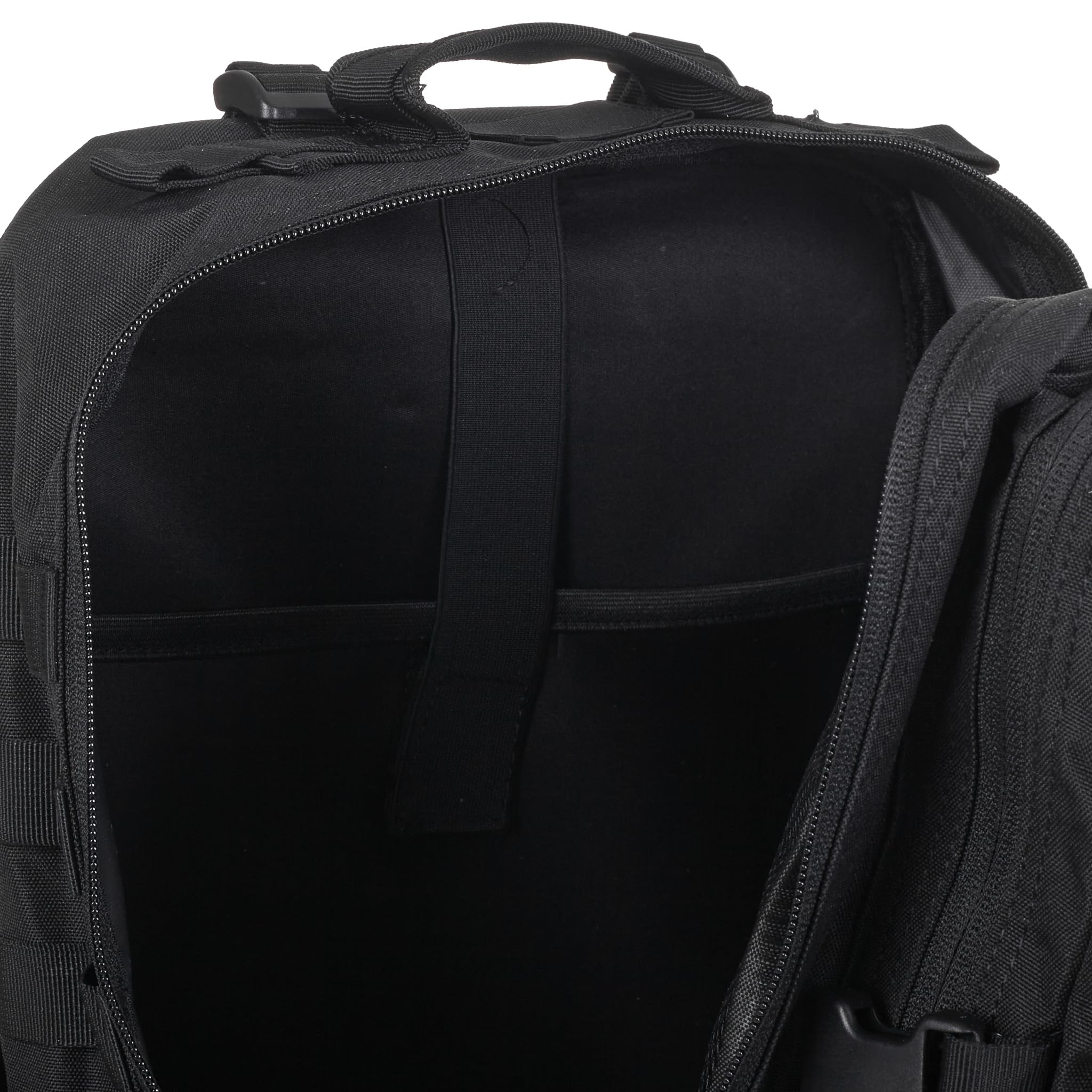 ELITRAINX Mochila 45L Táctica Repelente al agua Zona de Parches, Cabina Avión, CrossTraining, Oxford 1000D Gimnasio Portatil by ELITEX TRAINING (Negro)