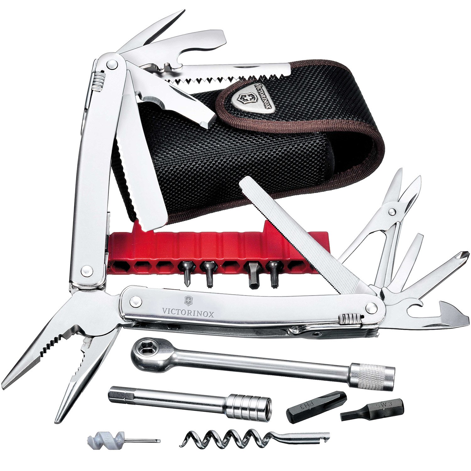 VictorinoxMULTI TOOL SPIRIT XC PLUS RATCHET 3.0239.N WITH NYLON POUCH Swiss made multi-tool with 36 functions