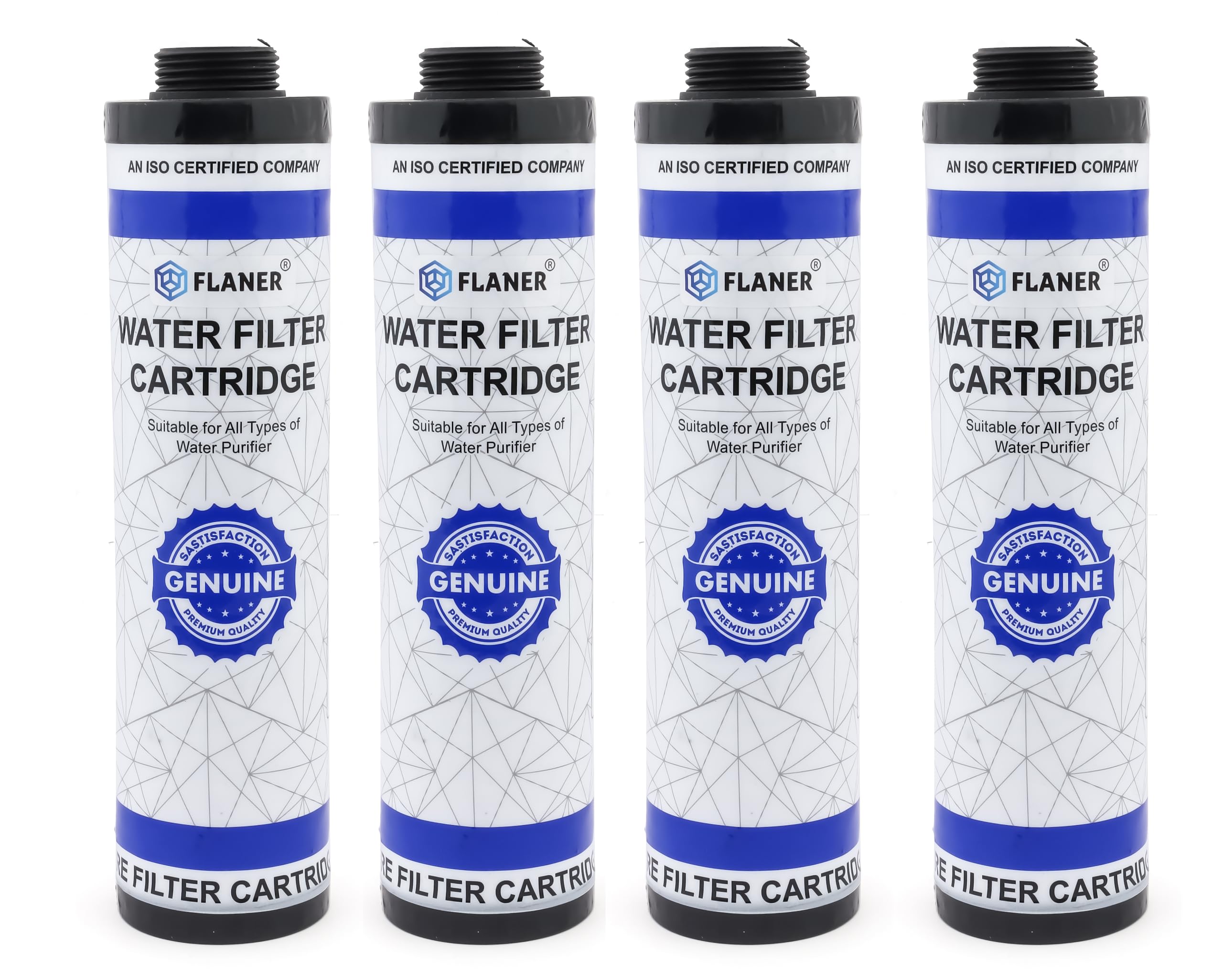Flaner 9 INCH MLT Pre Filter Cartridge RO Water Purifier Candle, Thread Filter - Spun Filter Compatible with Aquaguard Pre Filter Cartridge, Livpure RO Pre Filter, LG Water and Others (Pack of 4)-image-9