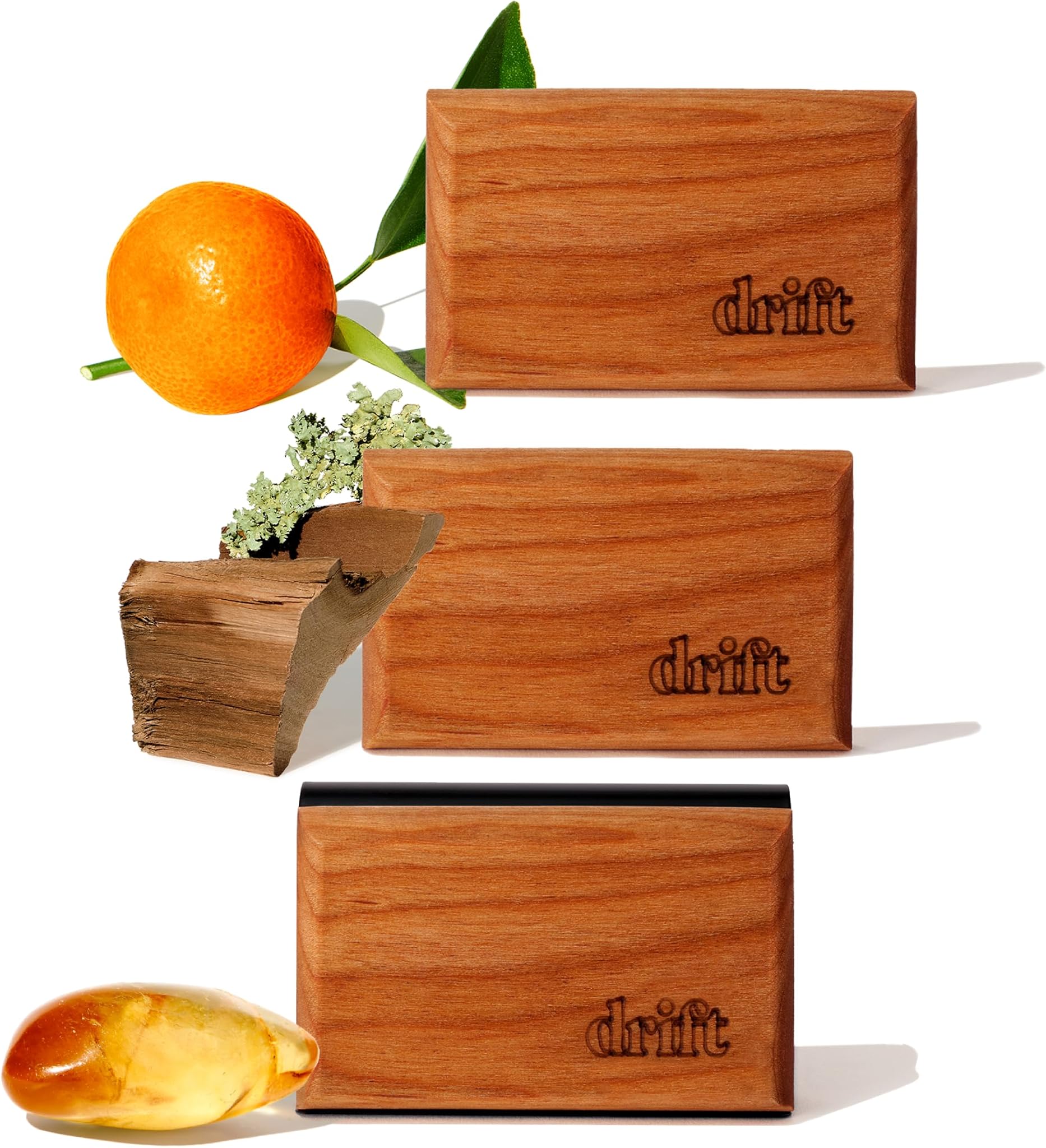 Premium Wood Car Air Freshener | Long-Lasting Teak Scent | Natural Essential Oils