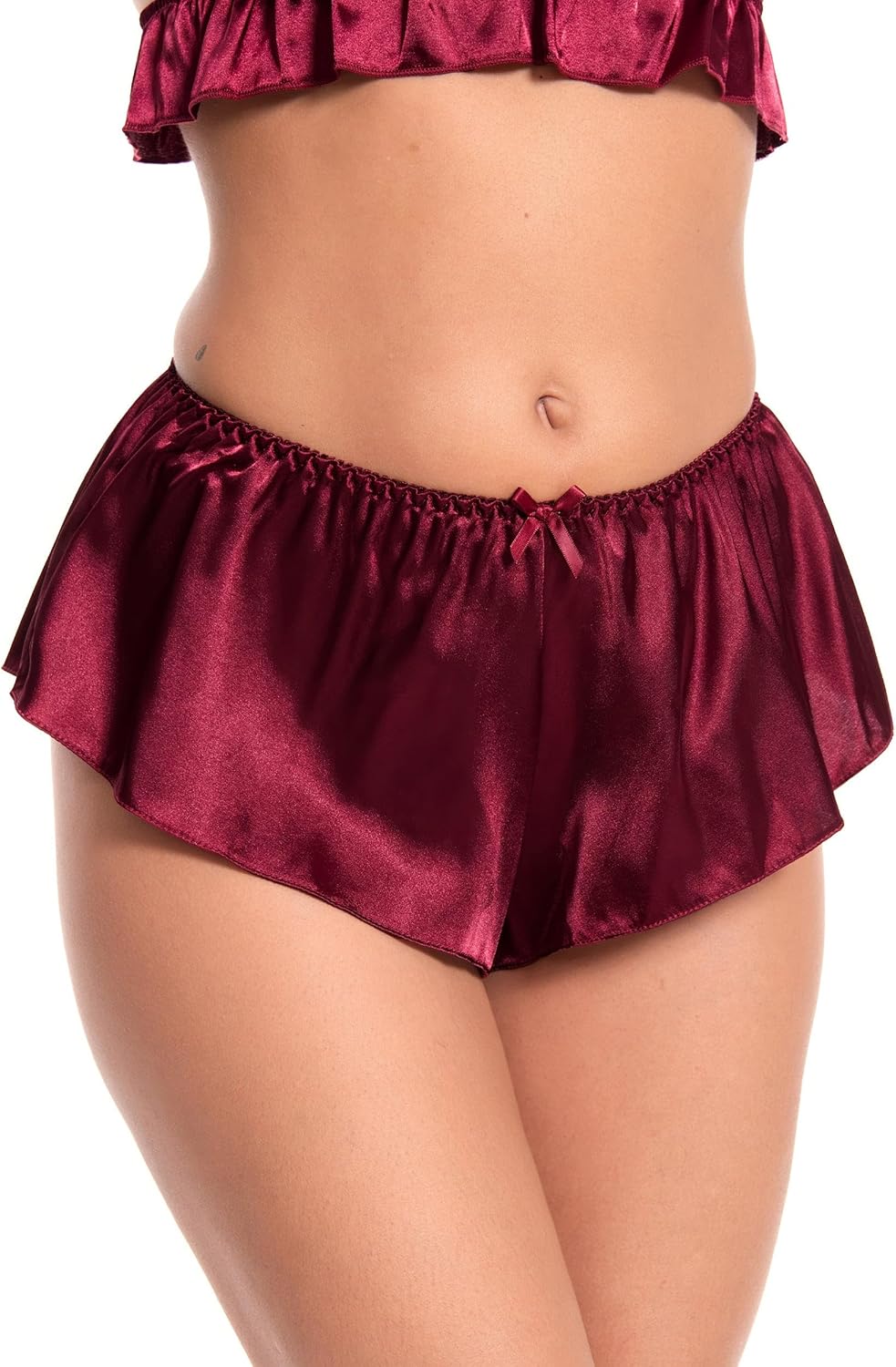 Satini Women's Satin Fluted French Skirt Shorts Knickers Briefs Panties - Image 2