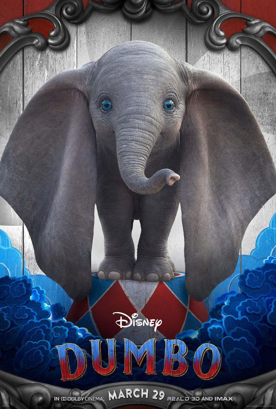 Dumbo 2019 6 A0 Poster on Canvas - Movie Art Poster in varie dimensioni per idee soggiorno o camera da letto. Immagini di film cult senza bordi Classic Iconic 70s 80s 90s Vintage Retro Home Wall Deco