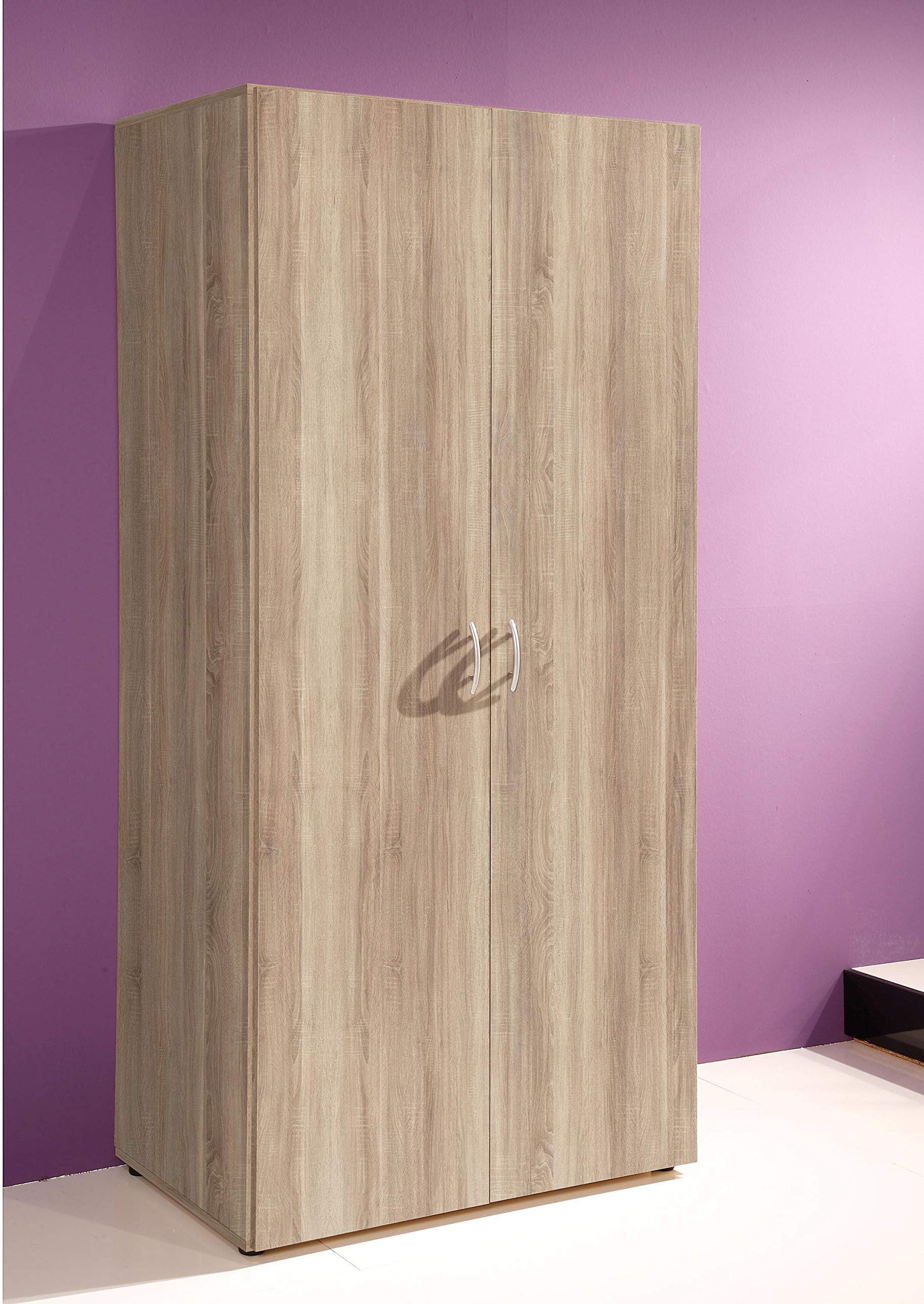 AVANTI TRENDSTORE Armadio Balu 2 a 2 Ante a Battente per Camera da Letto, Marrone, 81 x 177 x 52 cm