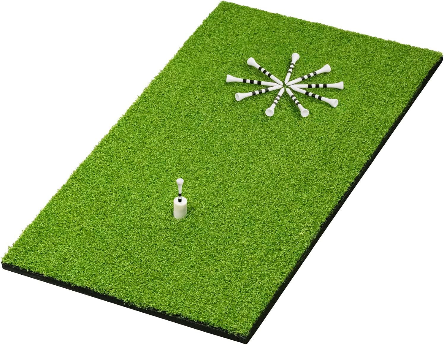 SAPLIZE 12"x24" Shock Absorbent Golf Hitting Mat with Soft Base, Including Golf Tees，Portable Golf Practice Grass Mat for Indoor/Outdoor, Anti-Deformation : Sports & Outdoors