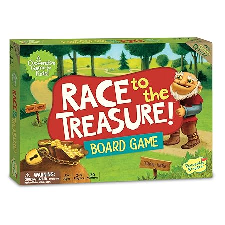 Peaceable Kingdom / Race to the Treasure! Award Winning Cooperative Game for Kids
