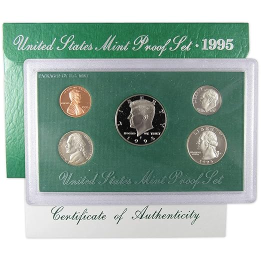 1995 Clad Proof Set U.S. Mint Original Government Packaging OGP COA