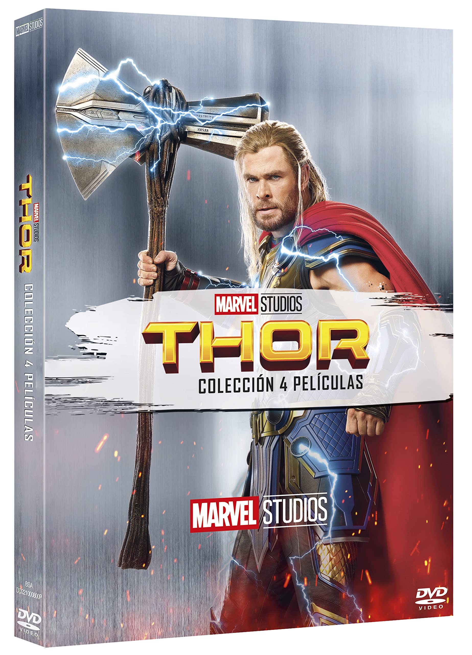 Thor 1-4 (DVD) Pack 4 peliculas: Thor, El Mundo Oscuro, Ragnarok, Love and Thunder