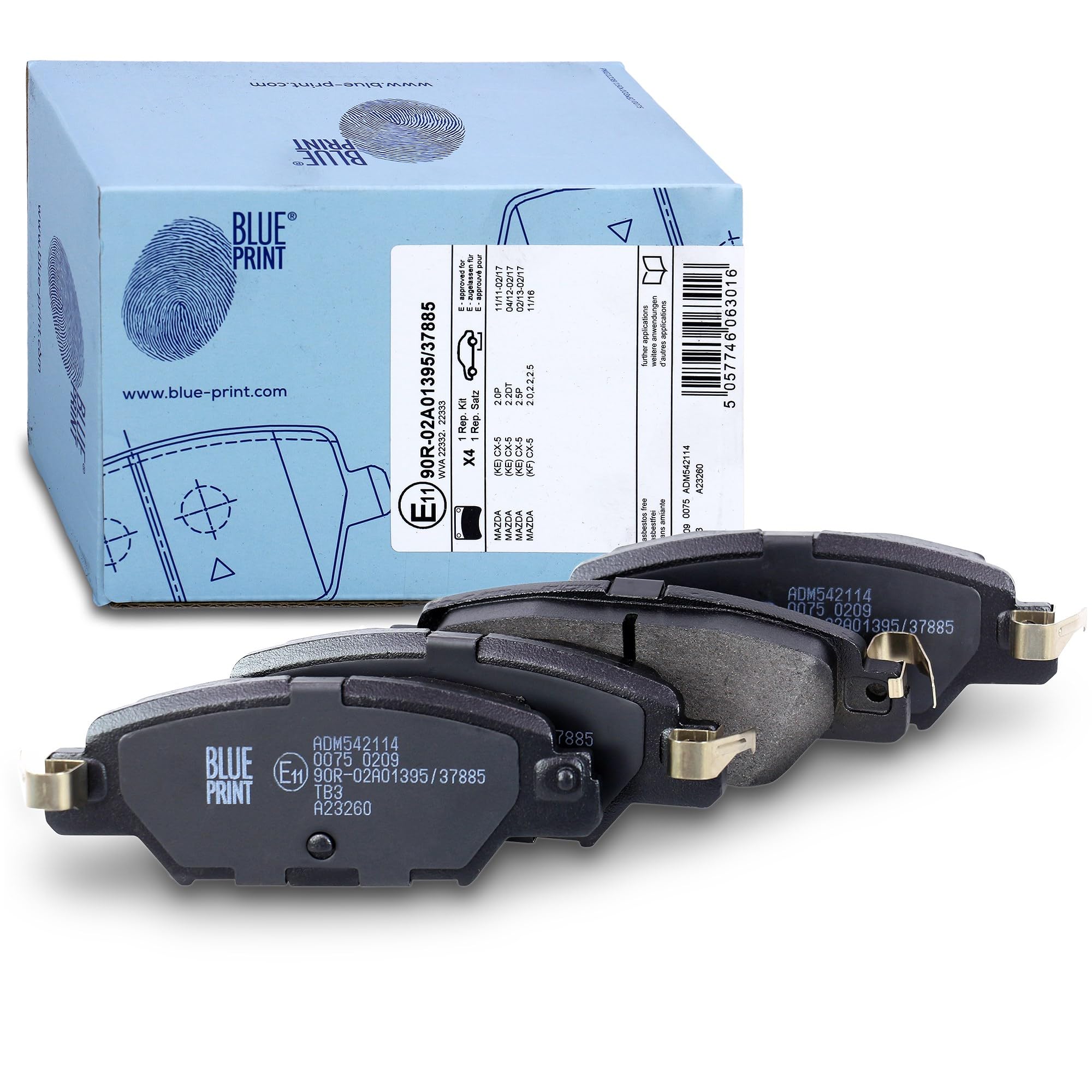 BRAKE PAD SET DISC BRAKE ADM542114 FOR MAZDA PY-ZA/Y8/VPS 2.5L SH-VPTS 2.2L