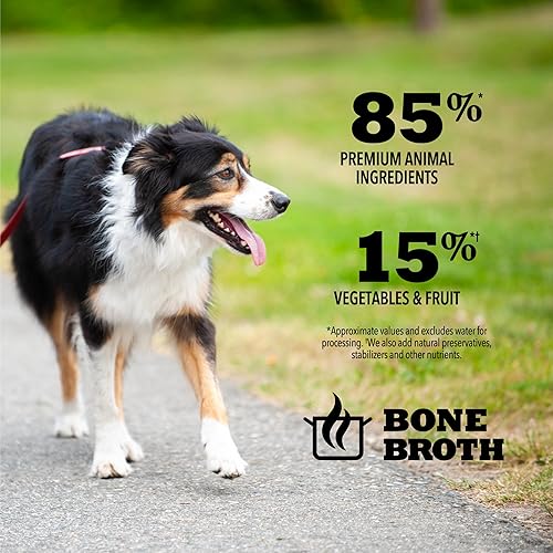 Miniatura 6 de ACANA Trozos de alta calidad, sin granos, receta de cerdo en caldo de huesos, comida húmeda para perros (caja de 12)