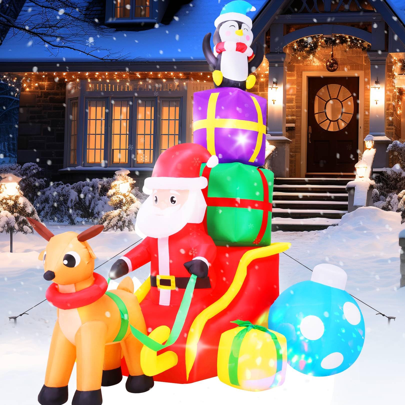 Snapklik.com : AKEYDIY 6 FT Christmas Inflatable Decorations Outdoor