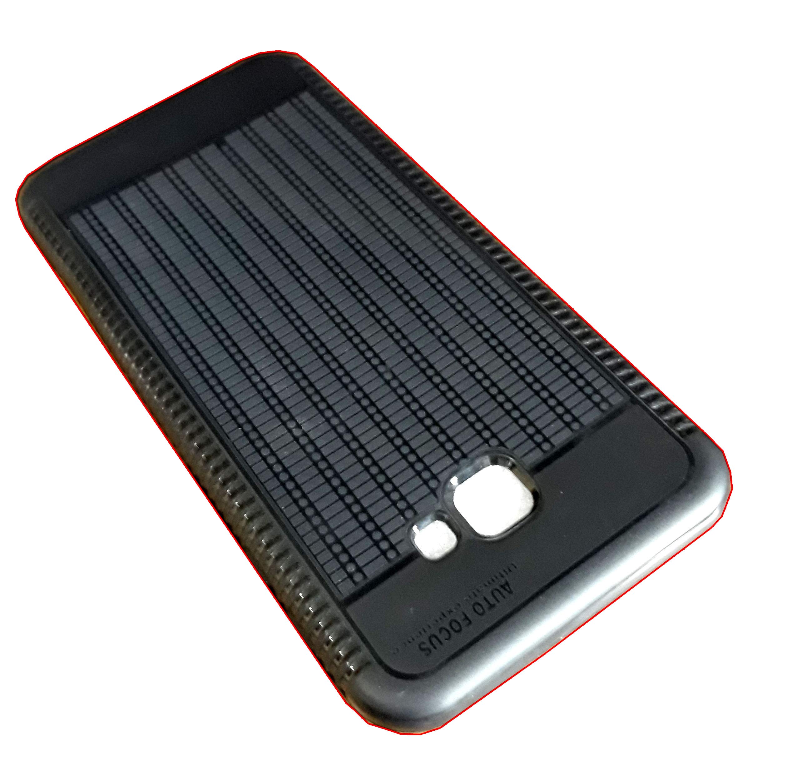 AccWorld? Samsung Galaxy J4 Plus Case Back Cover ArmaShield Carbon Fibre Shockproof TPU (Samsung Galaxy J4 Plus Mobile Case) Mirage Black -Ultimate Protection